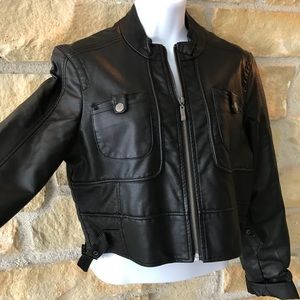 Black Faux Leather Jacket